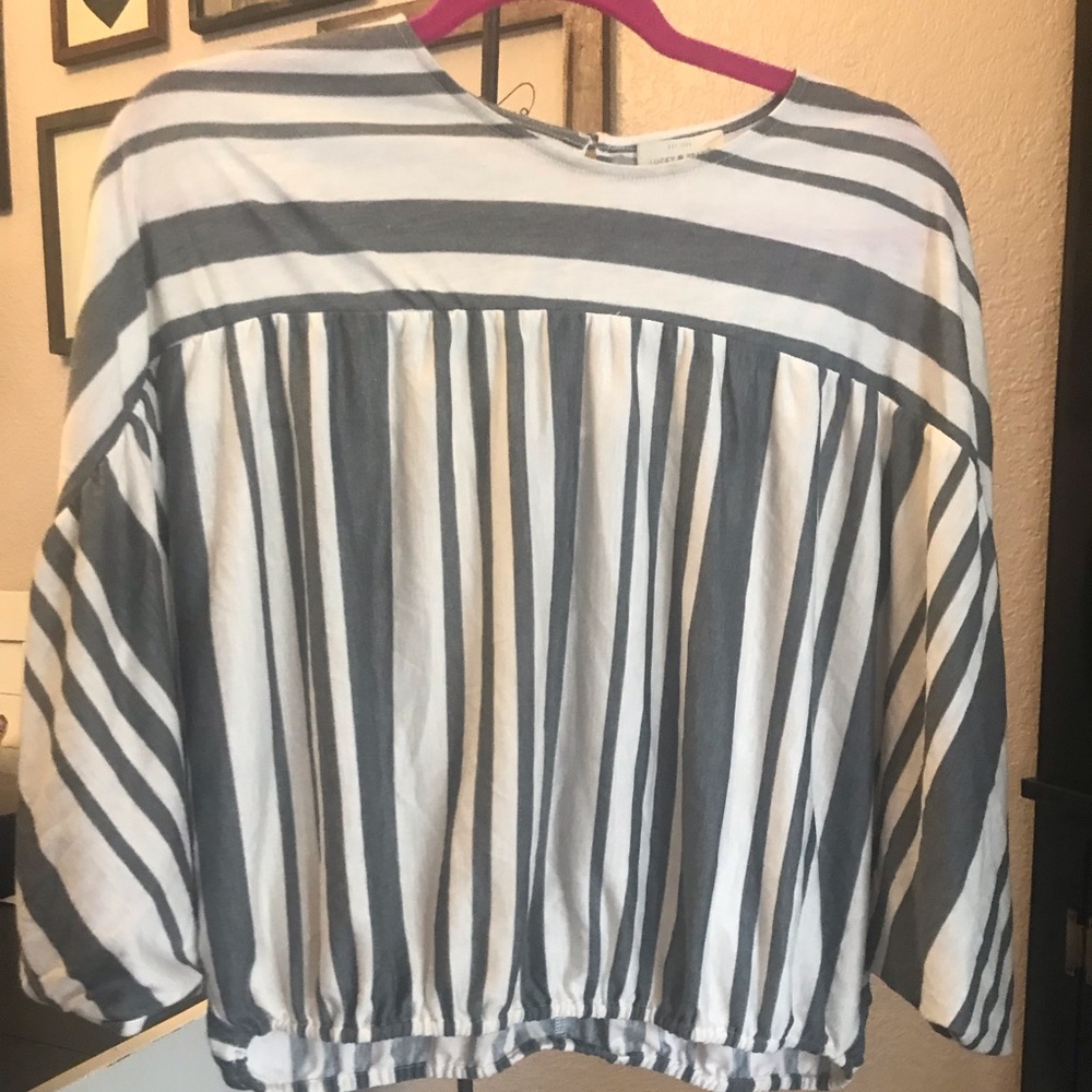 Lucky Brand Stripped Blouse/Top